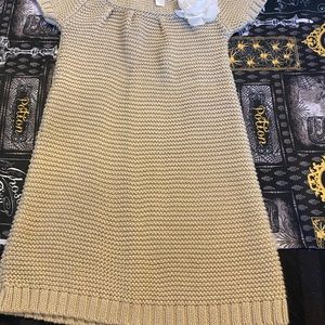 Cherokee gold sweater dress